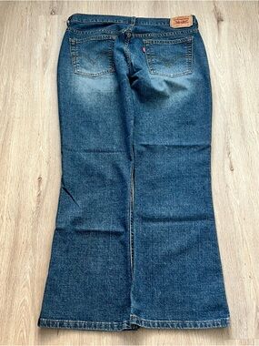 Vintage Levis Jeans Womens 14 32x27 515 Boot Cut Wide Leg Y2K Made In USA Denim